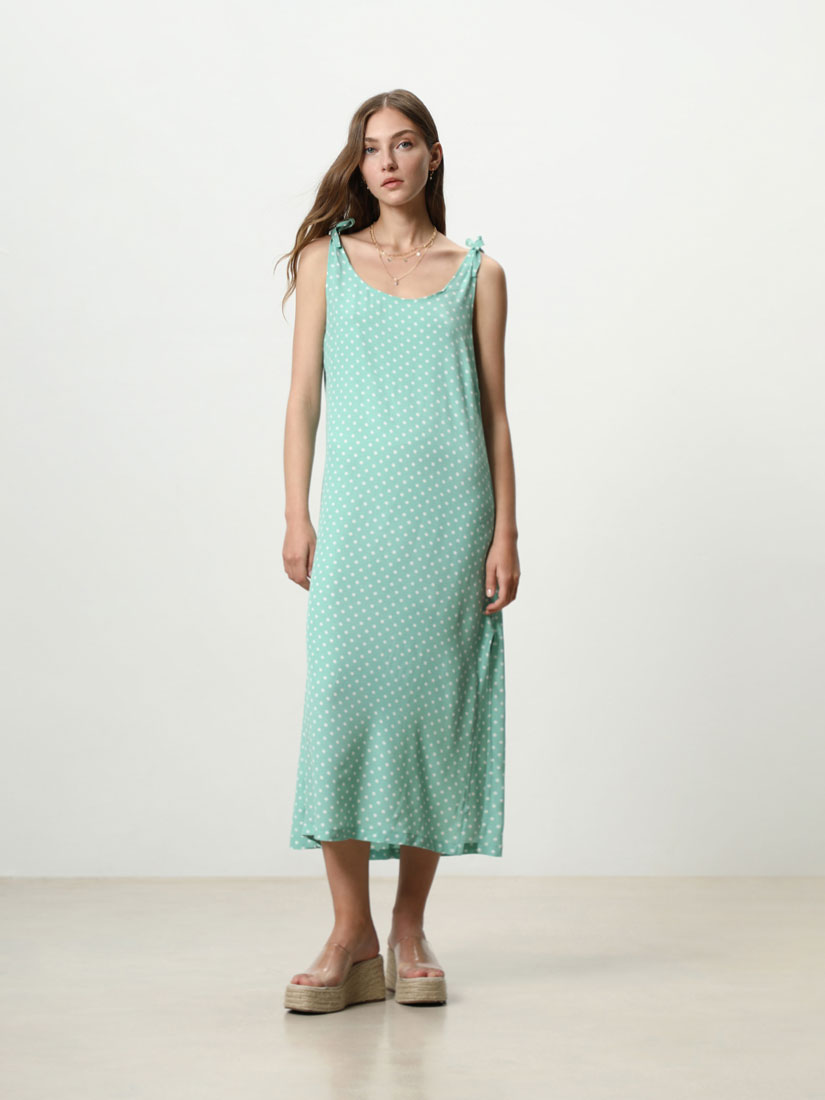 VESTIDO LARGO PUNTO LANA EXTRASUAVE - rayas | ZARA España
