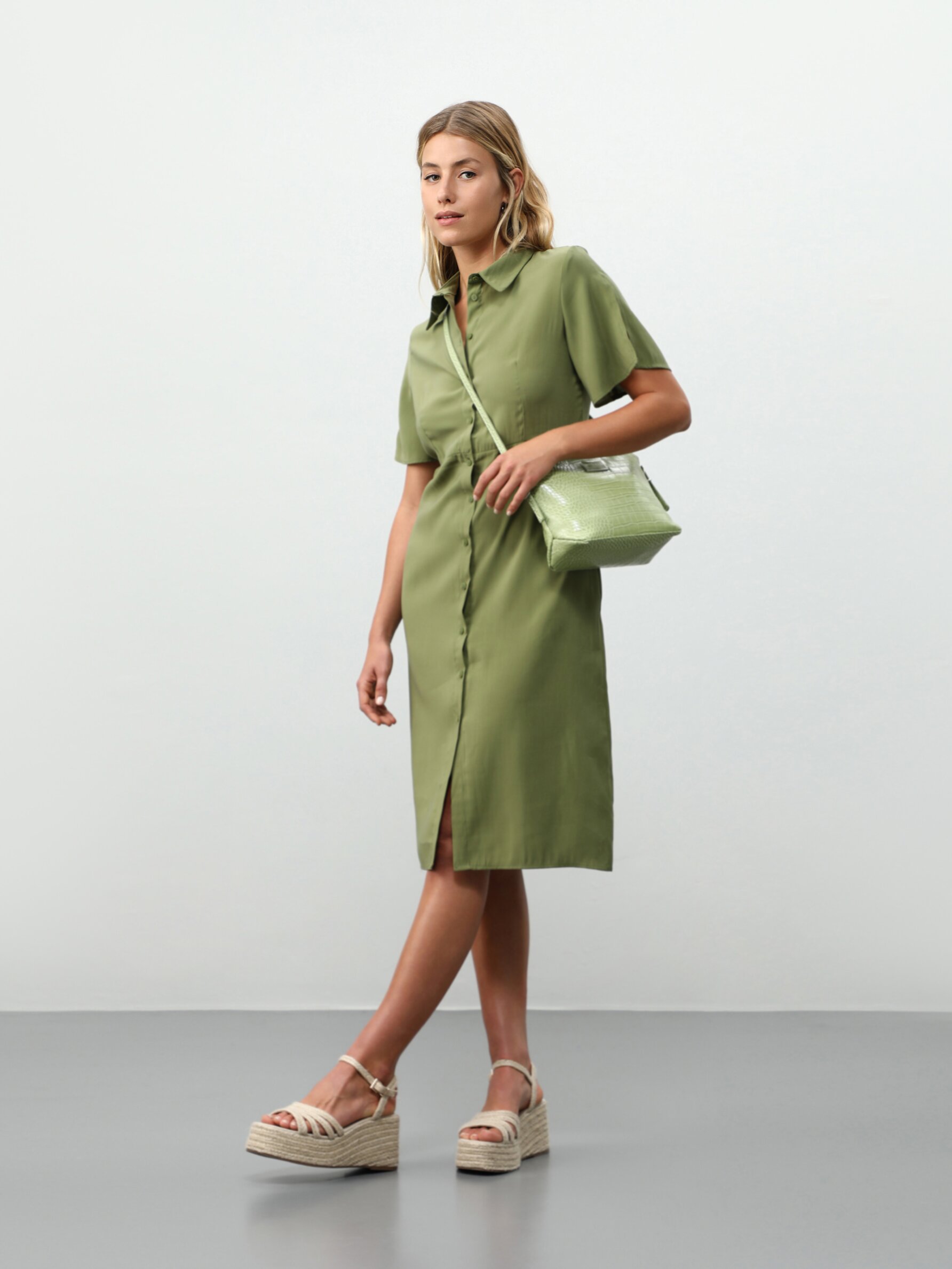 Oasis khaki shirt dress hotsell