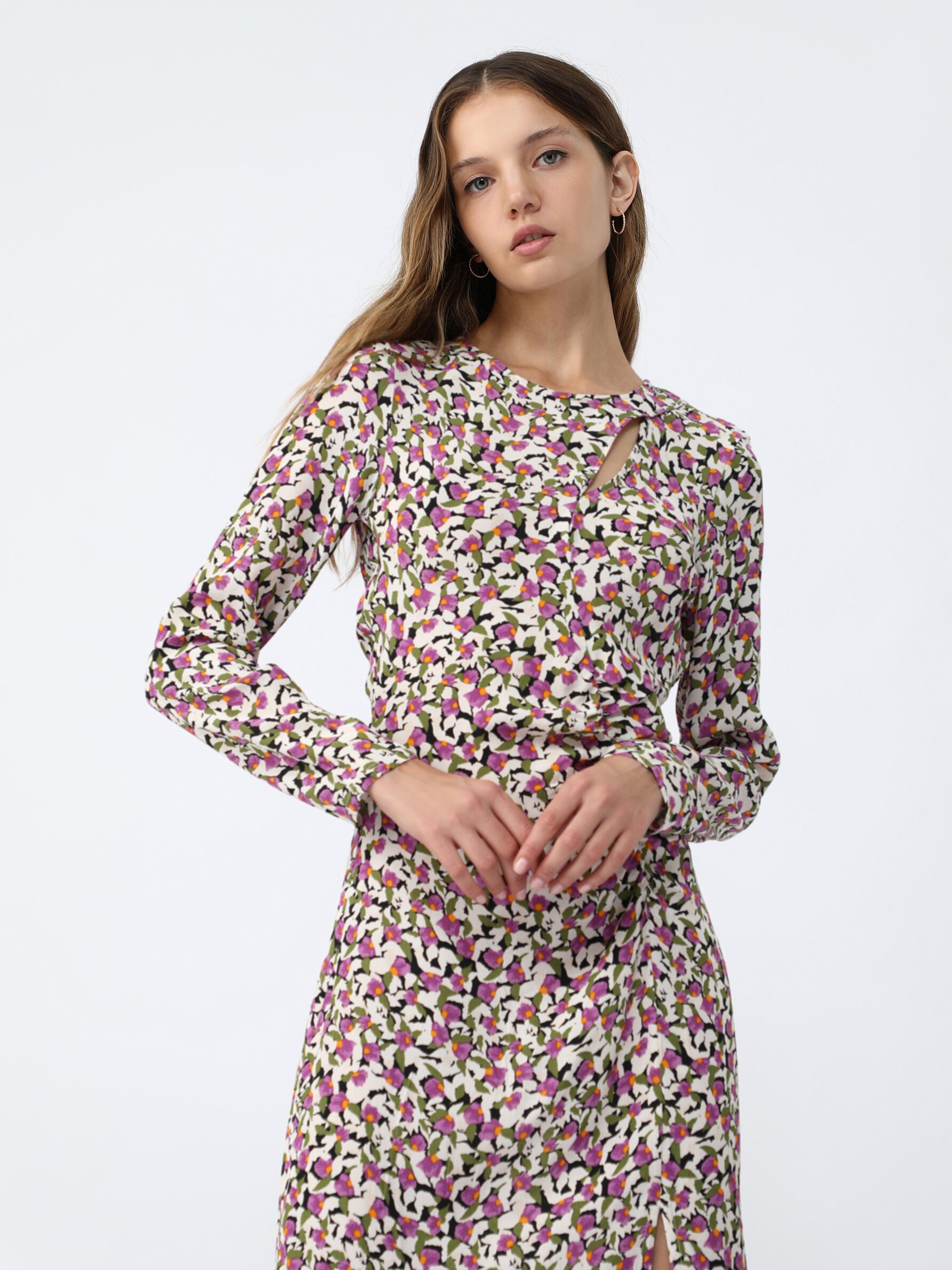 Midi dress with cut-out detail - Long 