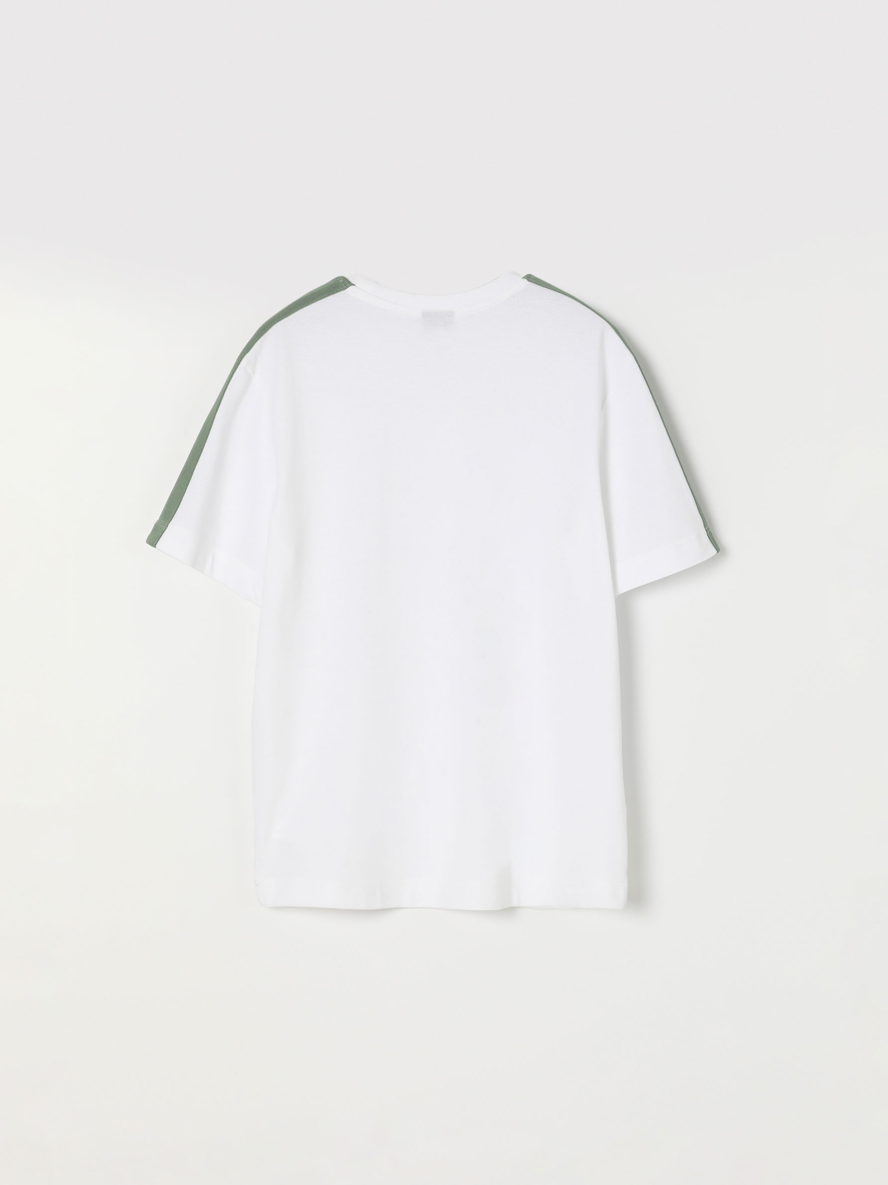 Short sleeve T-shirt with side stripe 