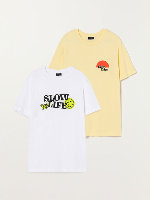 2-Pack of printed T-shirts
