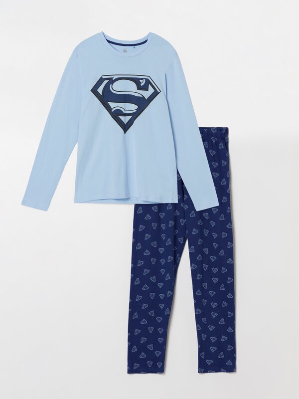 Conjunto de pijama estampado do Super-Homem ©DC