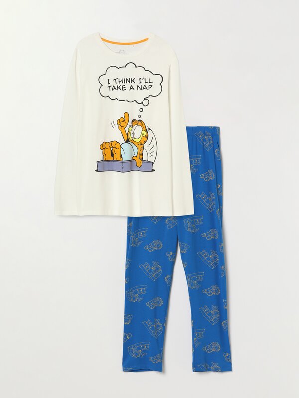 Conxunto de pixama estampado de Garfield ©Nickelodeon