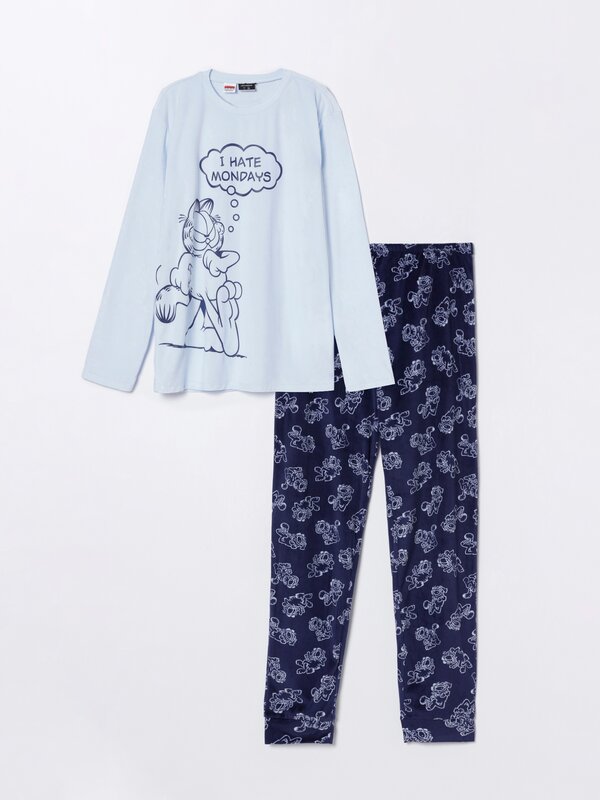 Conjunto de pijama estampado de Garfield ©Nickelodeon