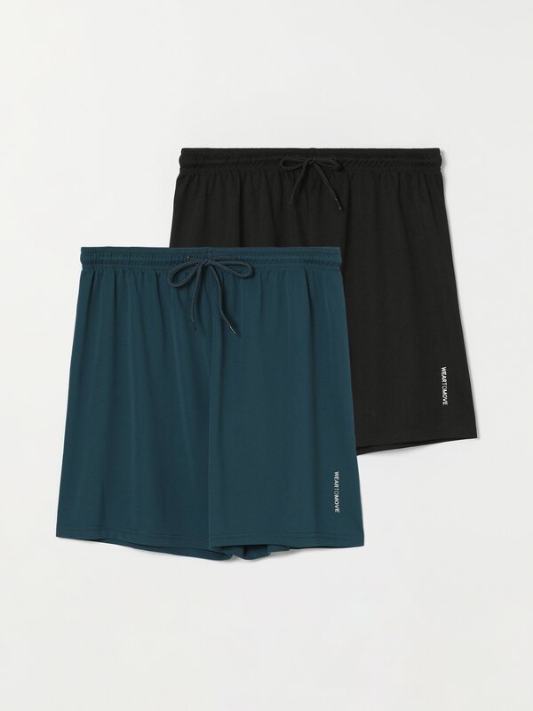2-Pack of Bermuda sports shorts