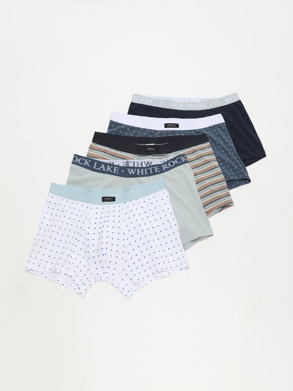 Pack de 5 calzoncillos estampados - PACKS - TODA LA COLECCIÓN - HOMBRE - |  Lefties ESPAÑA