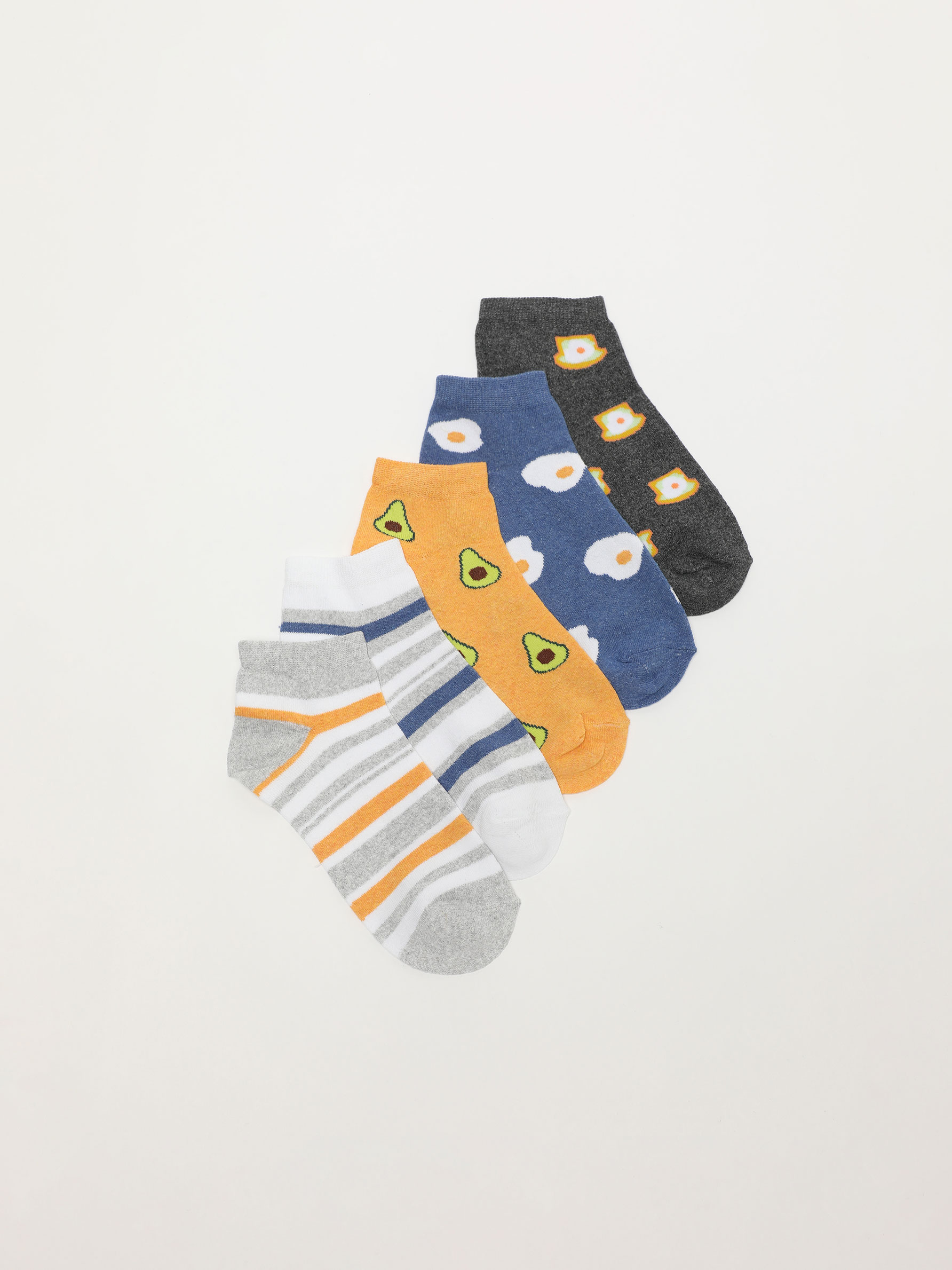 Pack de 5 pares de calcetines tobilleros estampados - ROPA INTERIOR - TODA  LA COLECCIÓN - HOMBRE - | Lefties ESPAÑA