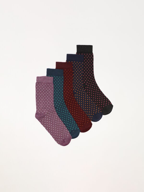 Pack de 5 pares de calcetíns combinados