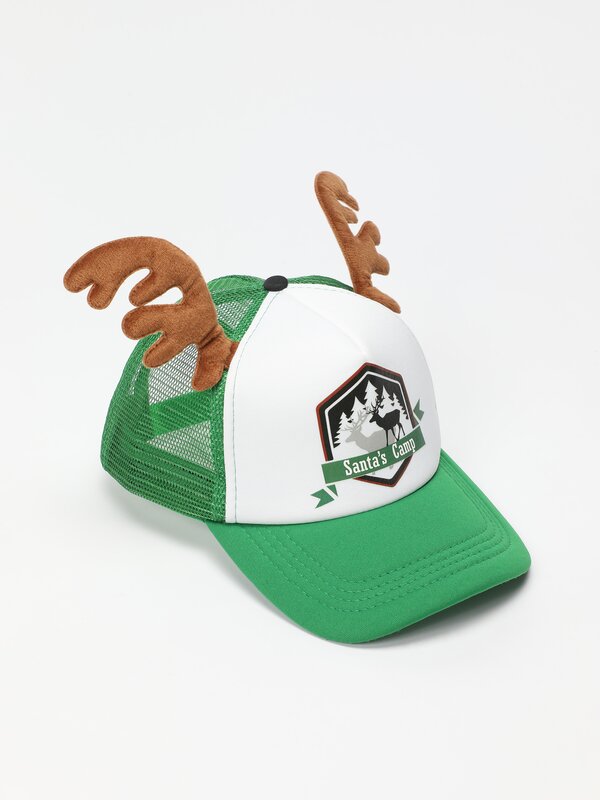 Christmas reindeer cap