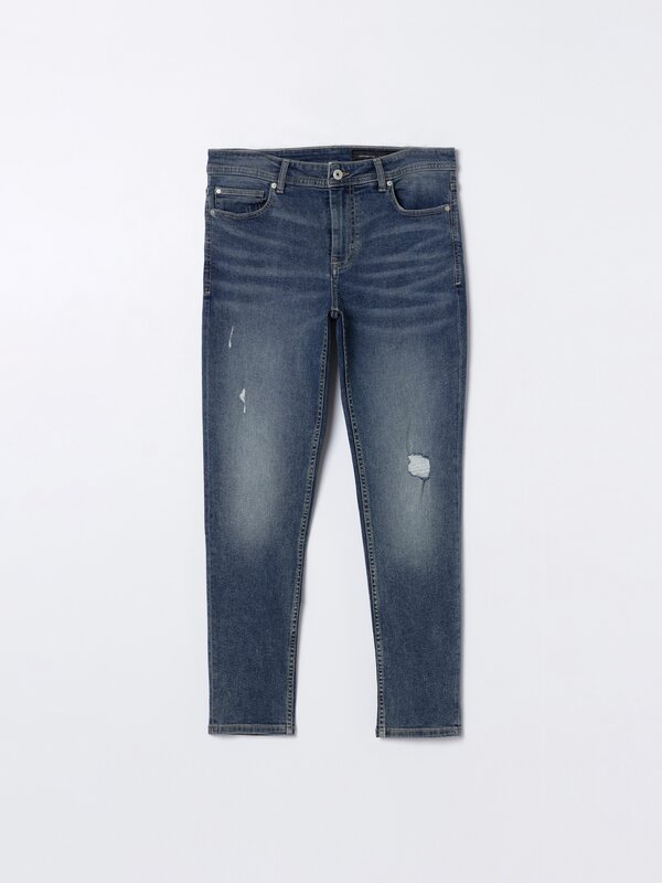 EU: 40 Nero 46 MODA UOMO Jeans Consumato Lefties Jeggings & Skinny & Slim sconto 70% 
