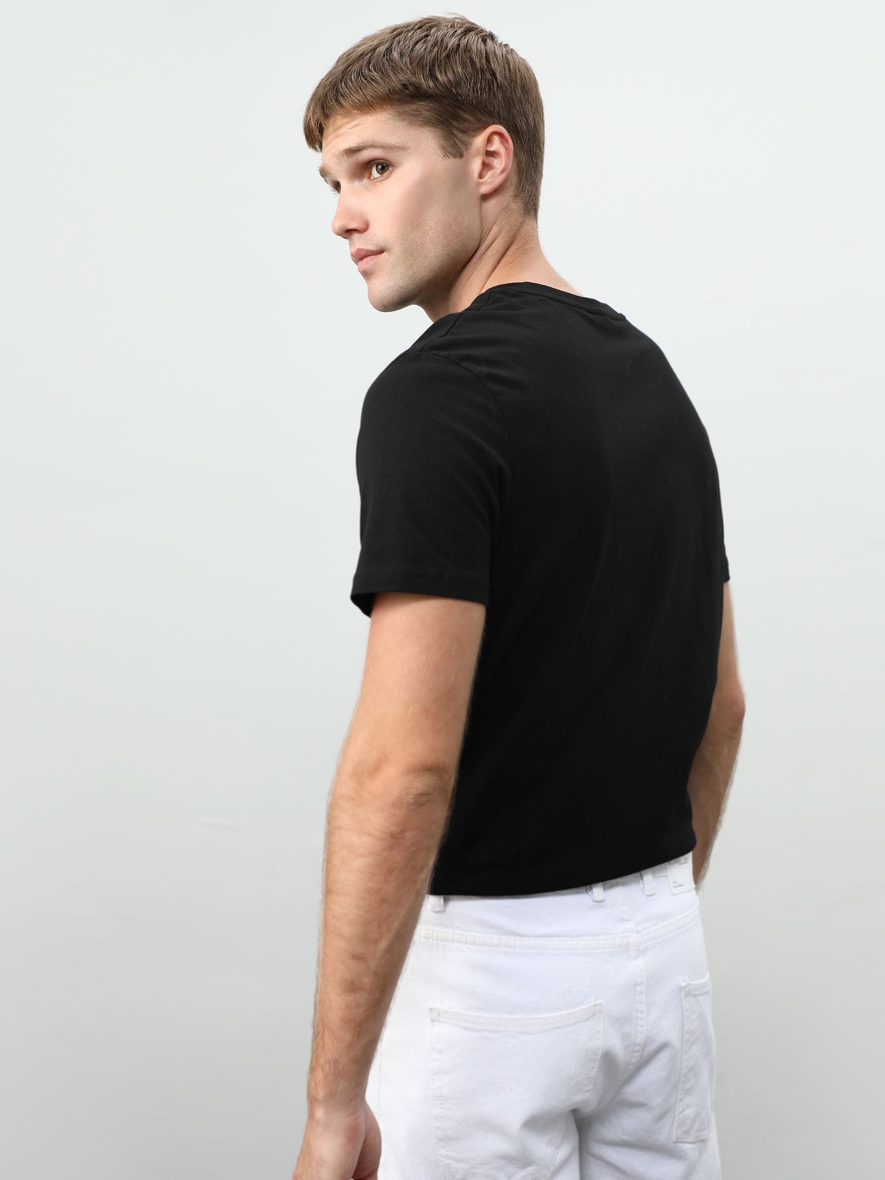 Slim Fit denim Bermuda shorts - DENIM 