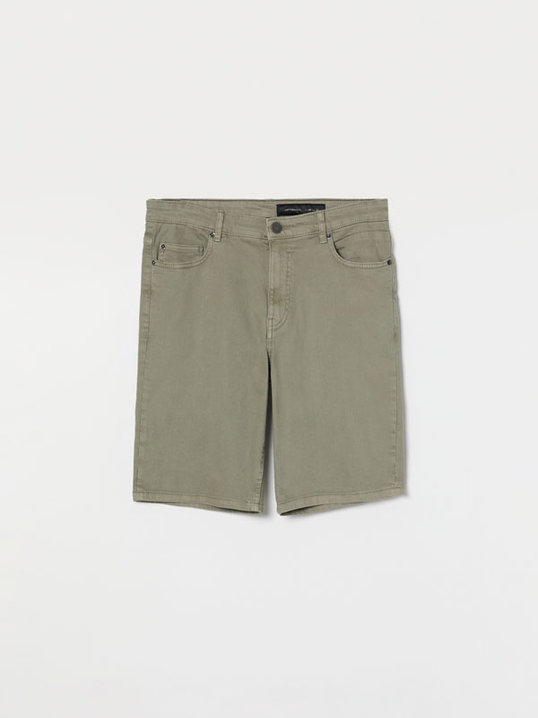 Denim colour Bermuda shorts