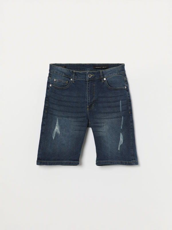 Bermuda vaquera comfort slim - BERMUDAS - TODA LA COLECCIÓN - HOMBRE - |  Lefties ESPAÑA