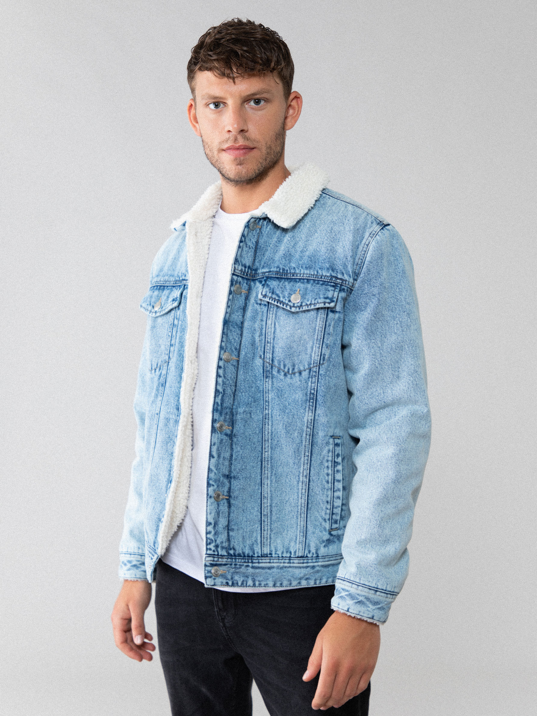 MEN FASHION Jackets Jean Blue XL discount 90% Lefties Lefties denim jacket 