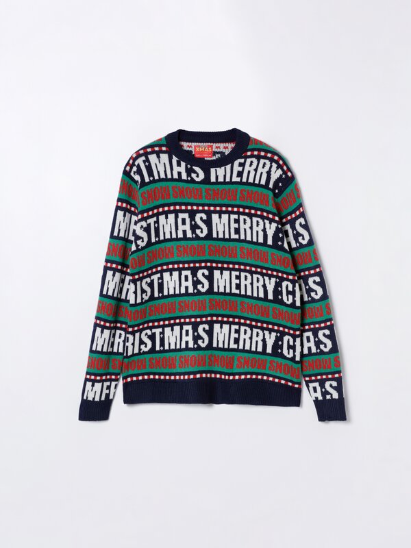 Christmas sweater with slogan