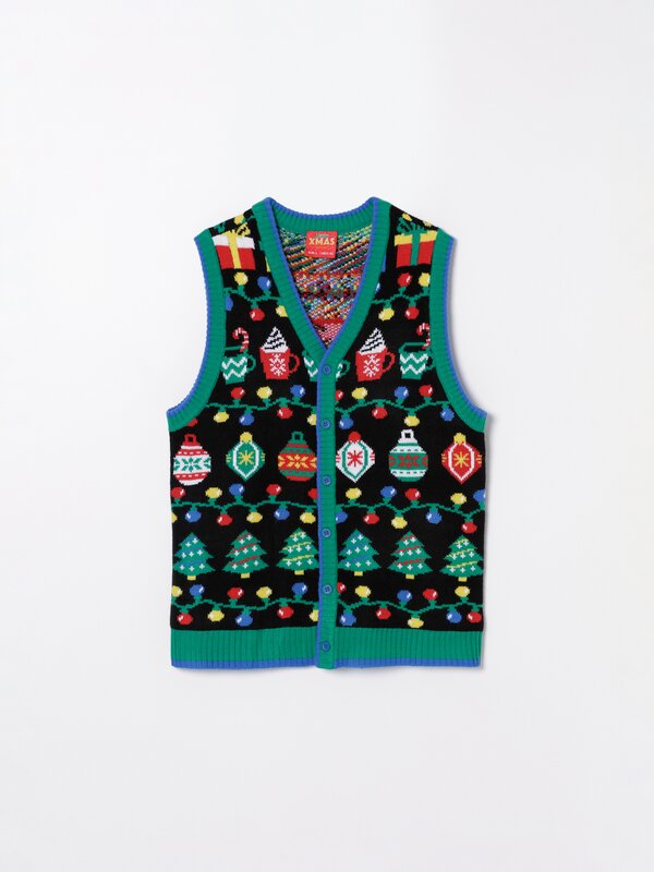 Knit Christmas vest