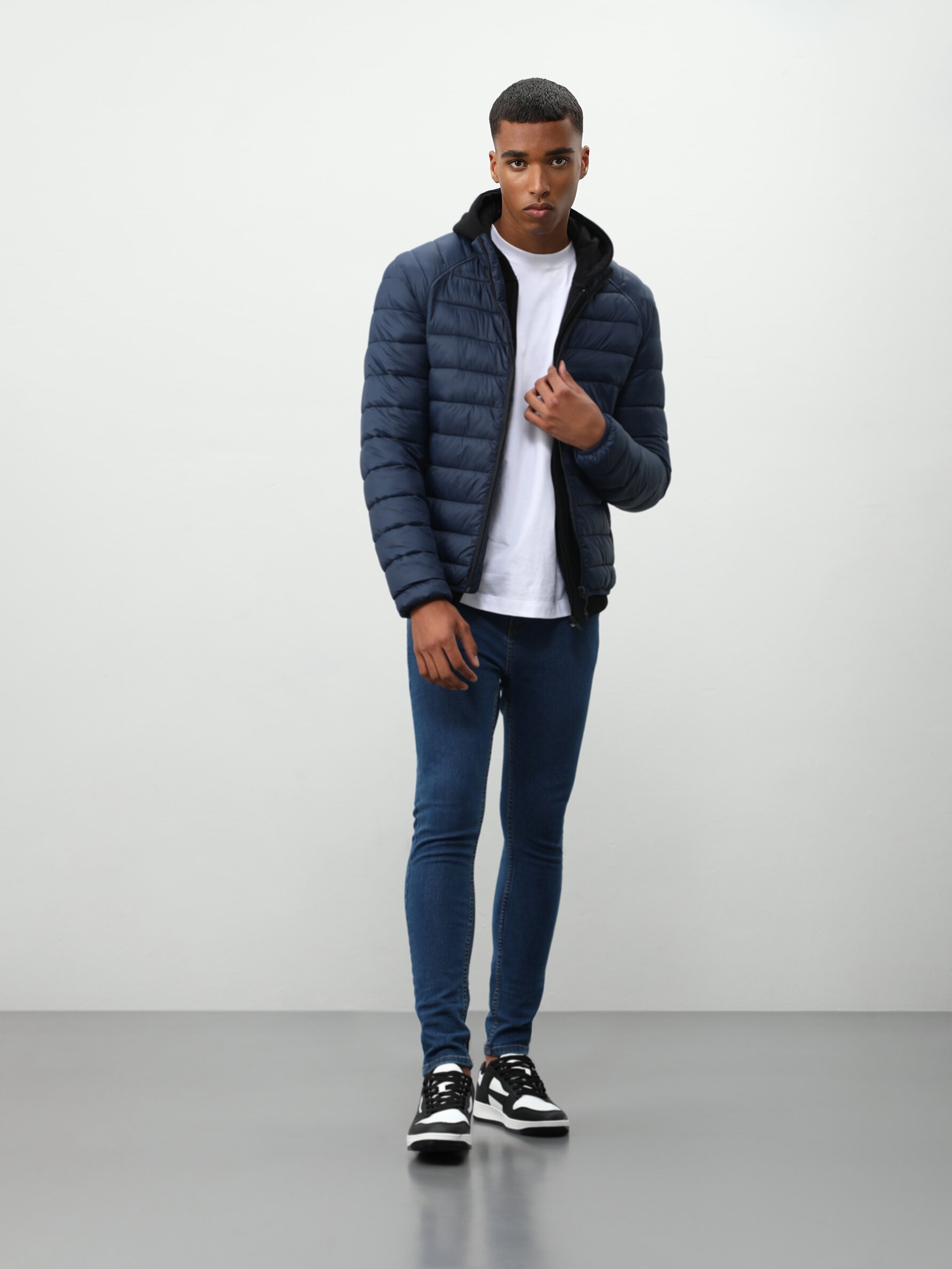 navy lightweight quilted jacket