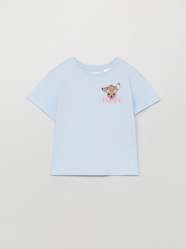 Short sleeve T-shirt with Bambi ©Disney print
