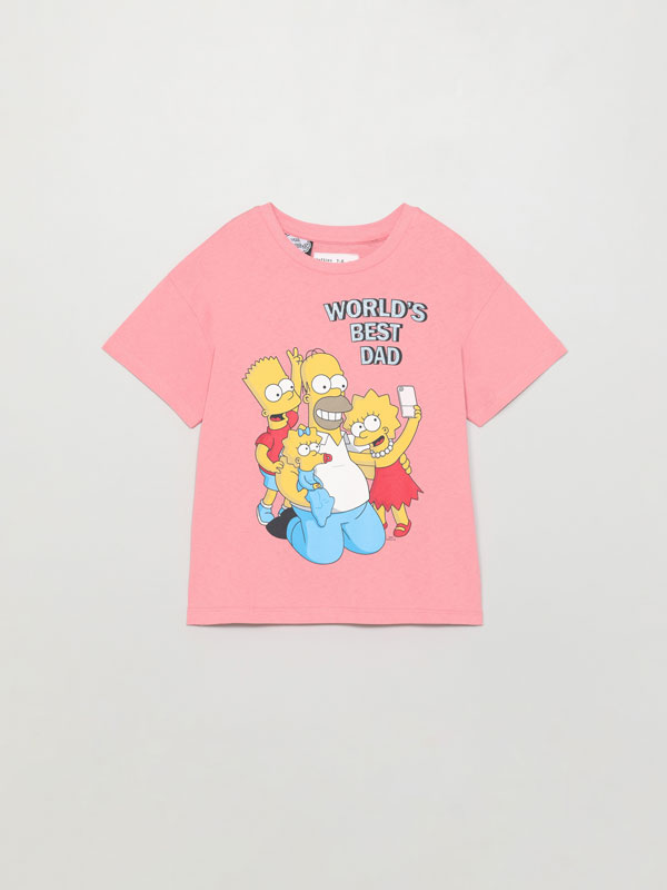 Girls' T-shirt with The Simpsons 