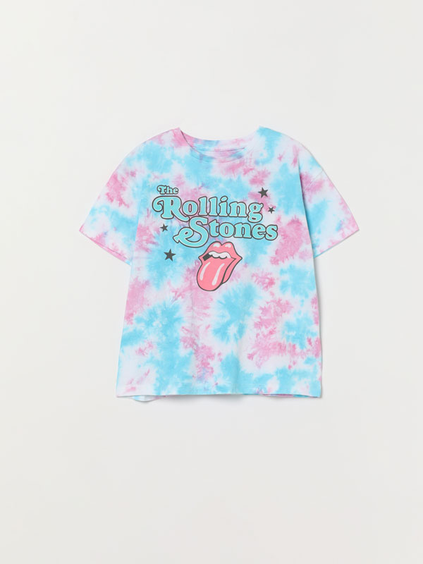 Kamiseta estanpatua, tie dye, The Rolling Stones ®Universal
