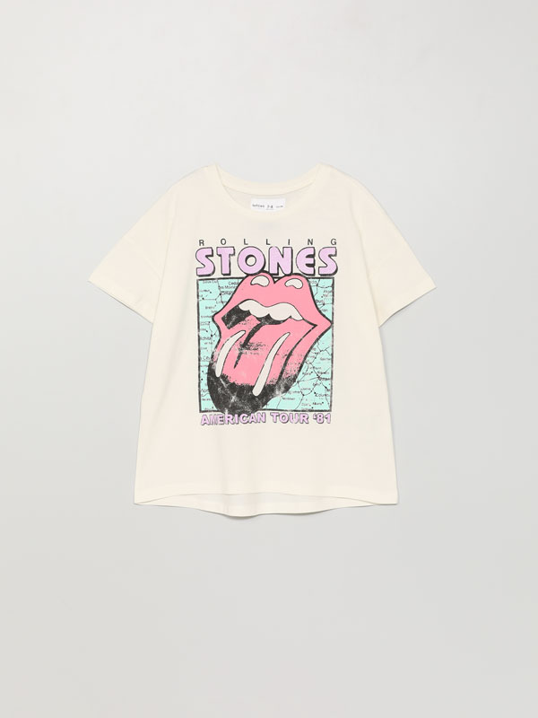 Rolling Stones ®Universal print short sleeve T-shirt