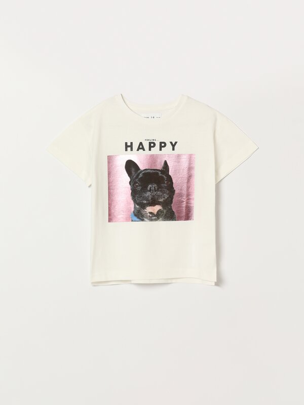 Metallic printed T-shirt - T-SHIRTS 