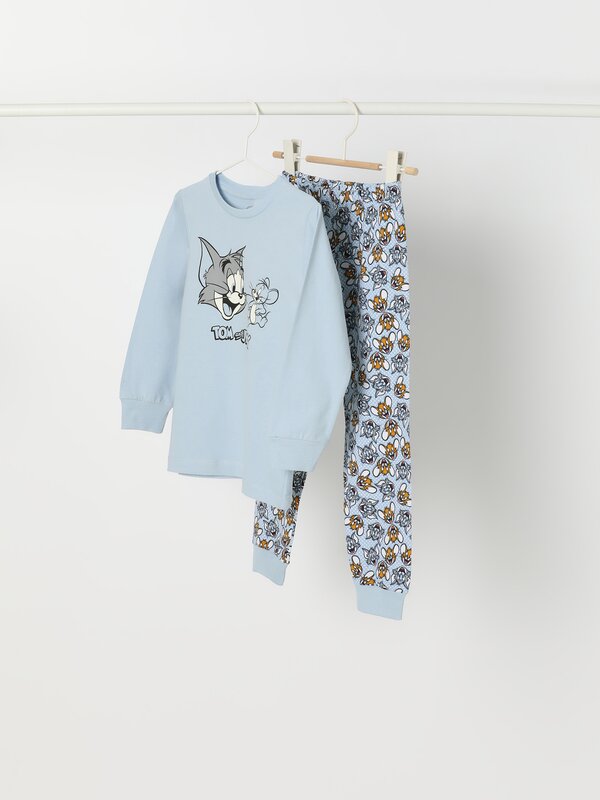 Tom & Jerry © &™ WBEI print long pyjama set