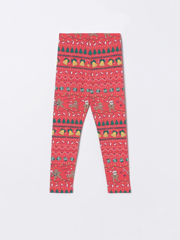 Christmas print leggings