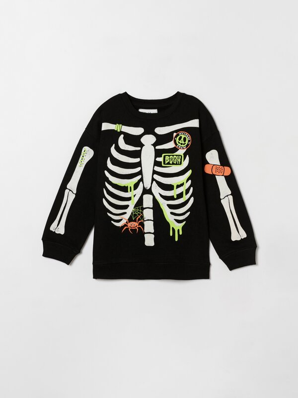 Halloween skeleton sweatshirt