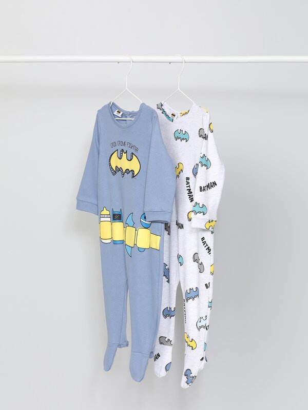 Pack of 2 sleepsuits with a Batman ©DC print