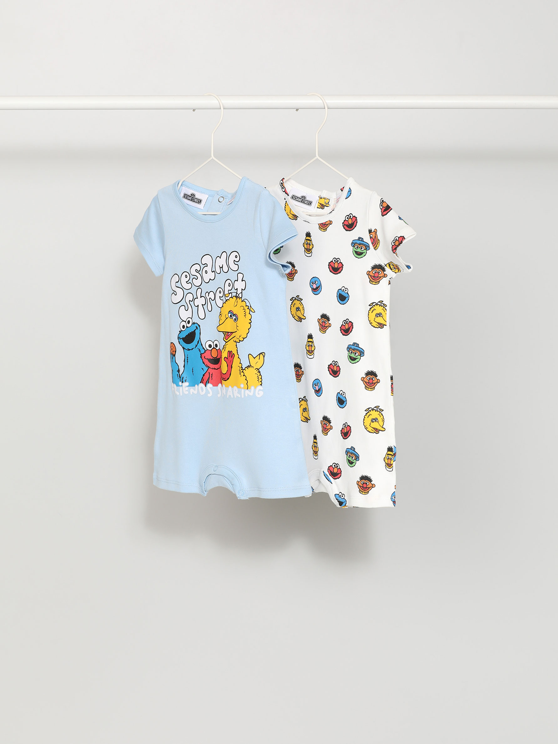 Pack de 2 pijamas estampado Barrio Sésamo © CPLG
