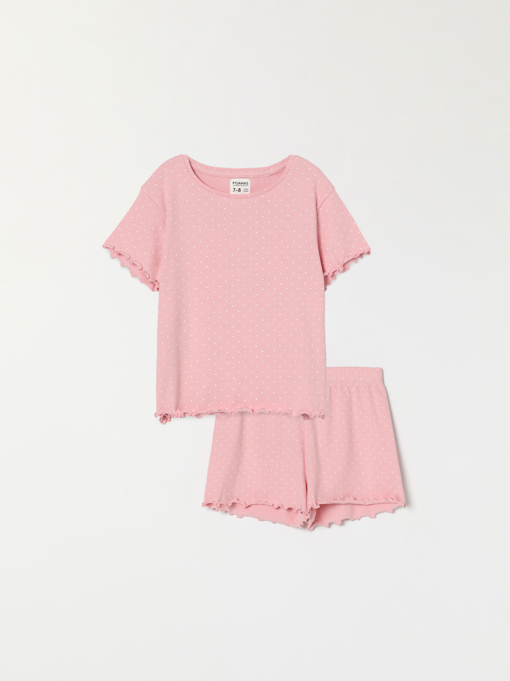 Printed ribbed pyjama set - PYJAMAS 