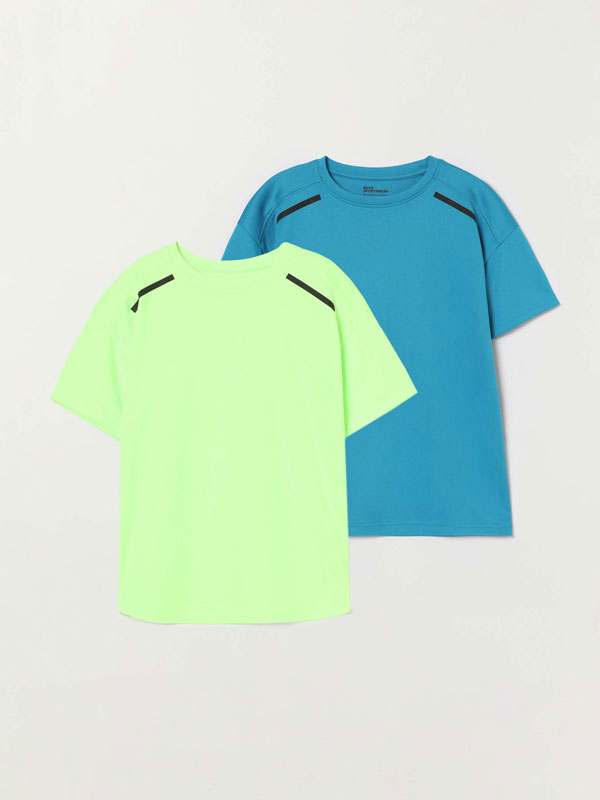 Naturaleza Probar Loza de barro Pack de 2 camisetas deportivas - NOVEDADES - NIÑO | 4- 14 años - NIÑOS - |  Lefties España (Canarias)