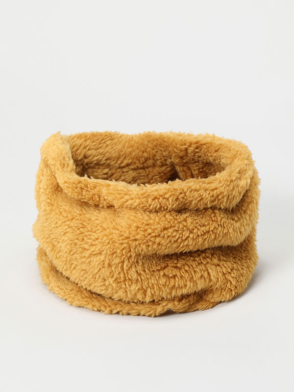 Faux shearling snood