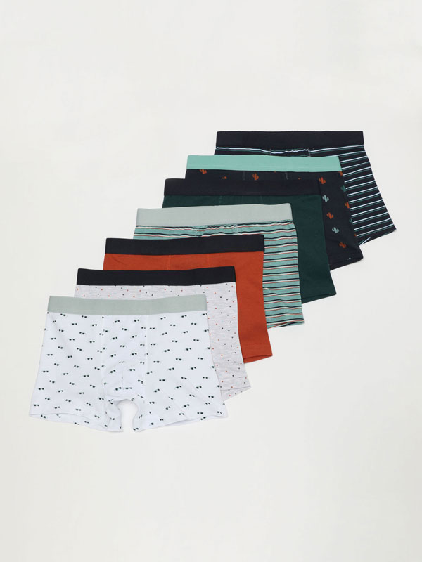 7-Pack of day printed boxer shorts