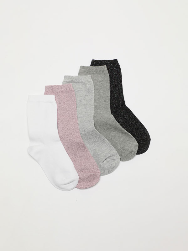 Pack of 5 pairs of assorted socks
