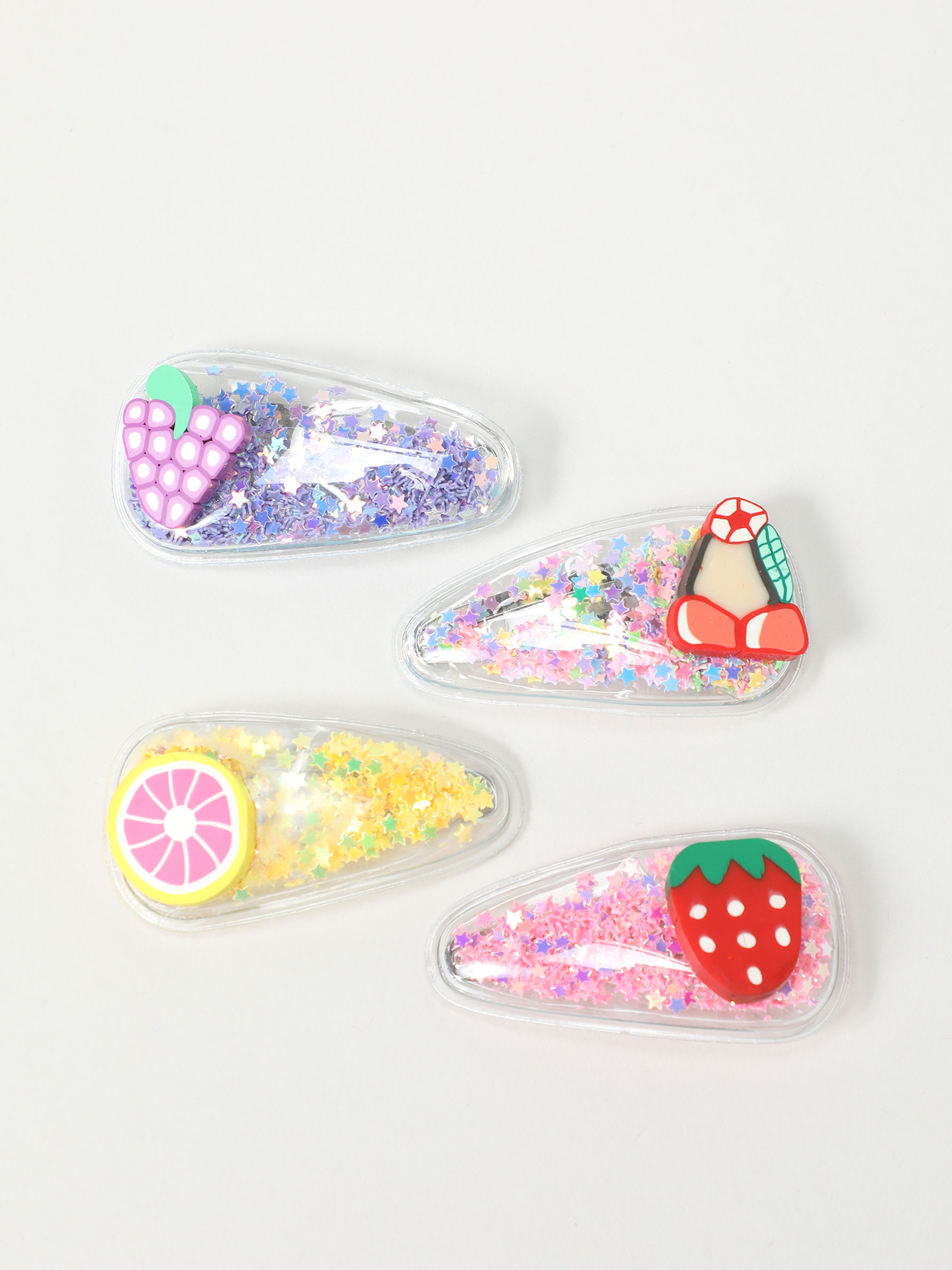 Pack of 4 fruit hair clips. - Hair Accessories - ACCESSORIES - THE ENTIRE  COLLECTION - GIRL | 4- 14 years - KIDS - | Lefties Bahrain