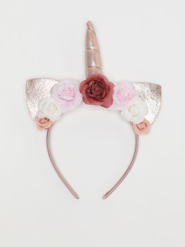 Floral unicorn headband