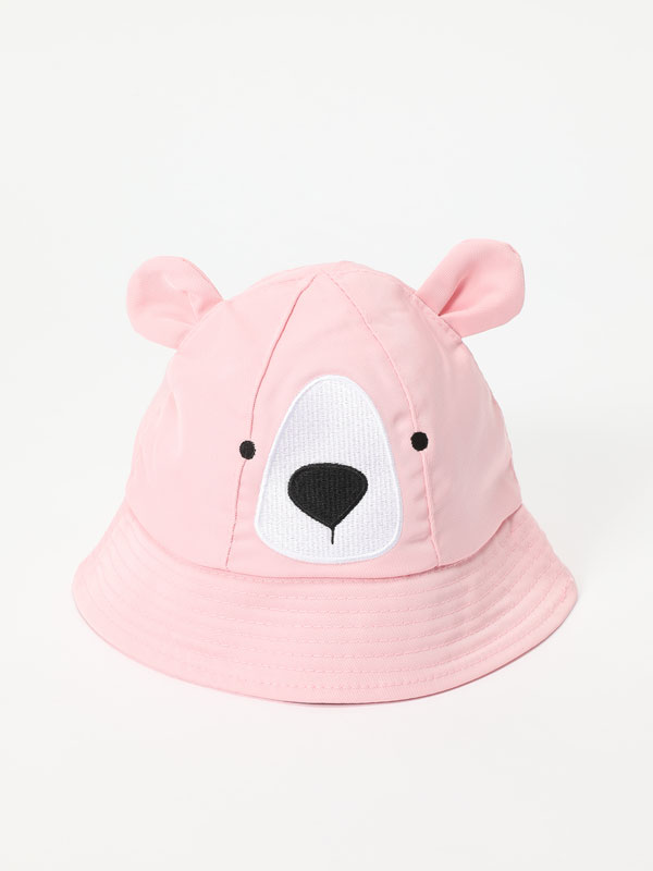 Chapéu bucket com urso