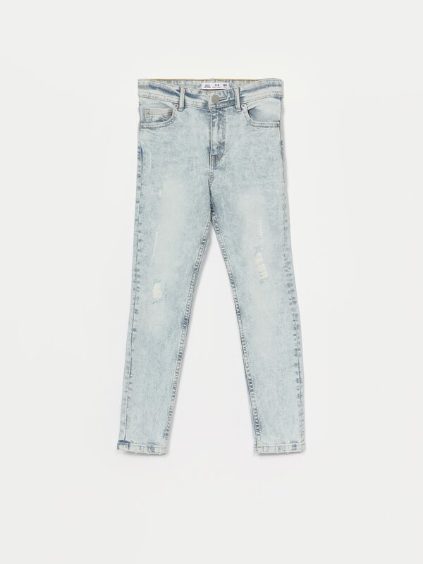 Navy Blue 10Y Lefties jeans KIDS FASHION Trousers Elegant discount 66% 