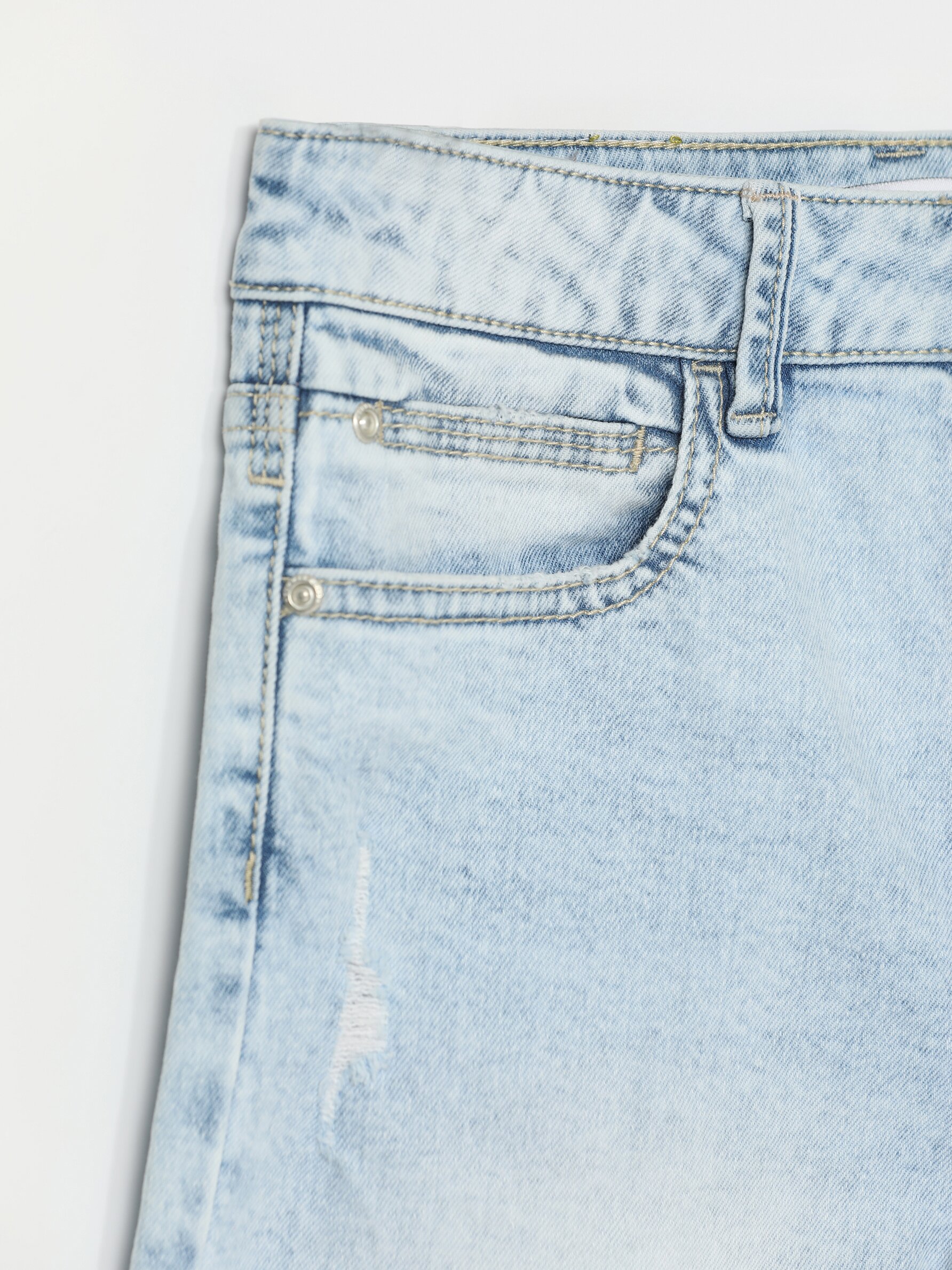 Stretch denim Bermuda shorts - JEANS 