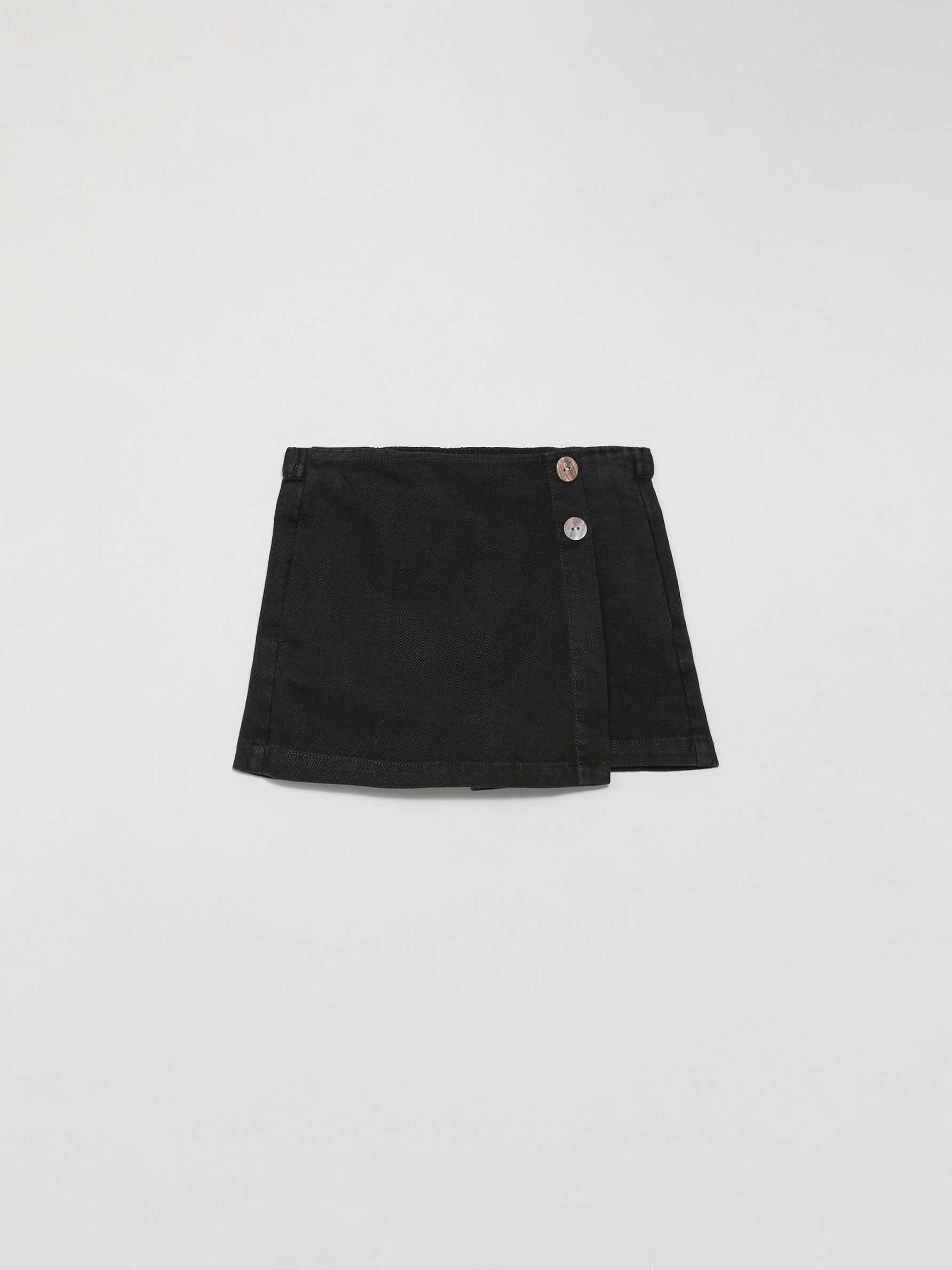 denim skort black