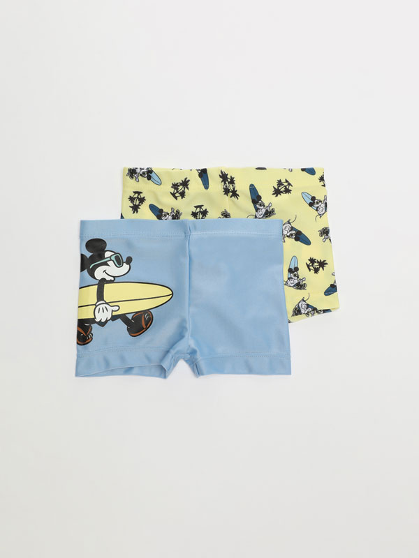 Pack of 2 Mickey ©Disney print swimming trunks