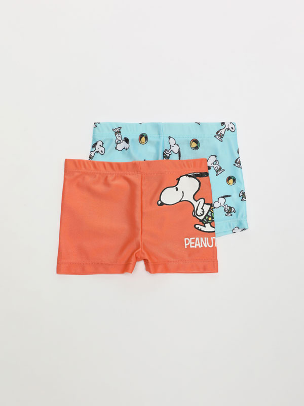 Pack of 2 Snoopy Peanuts™ print swimming trunks
