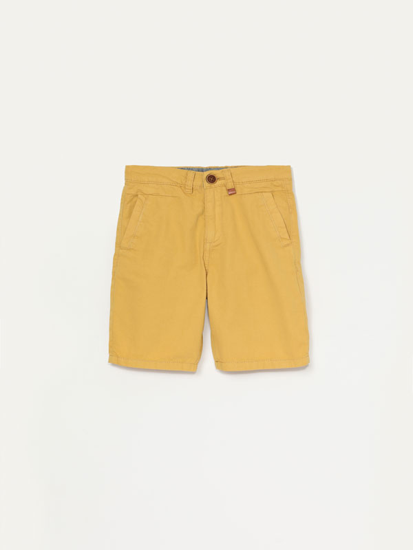 Basic Chino Bermuda Shorts