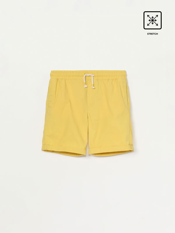 Stretch beach Bermuda shorts