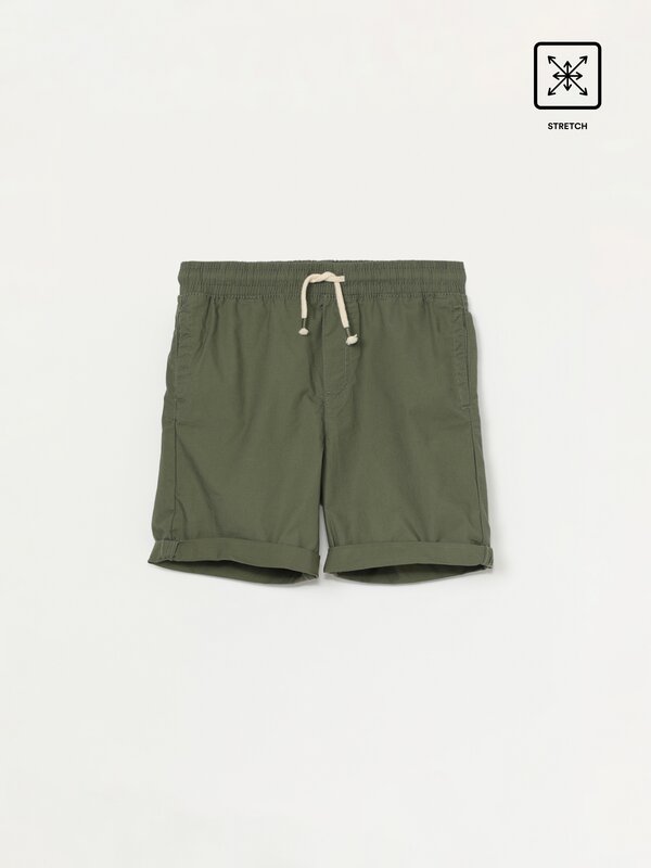 Stretch beach Bermuda shorts