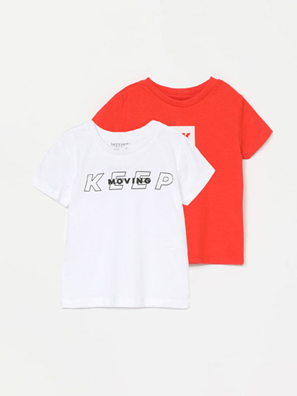 2-Pack of printed short sleeve T-shirts