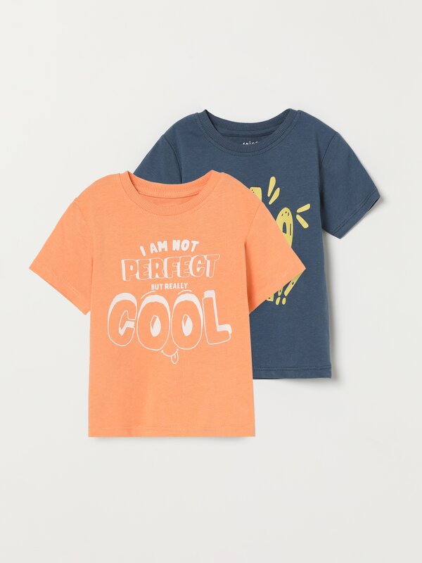 2-Pack of printed short sleeve T-shirts