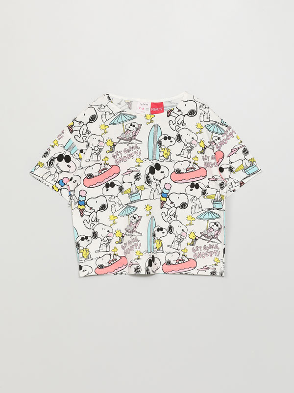 Snoopy Peanuts™ print short sleeve T-shirt